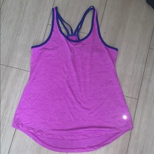 Strappy Purple Workout Tank